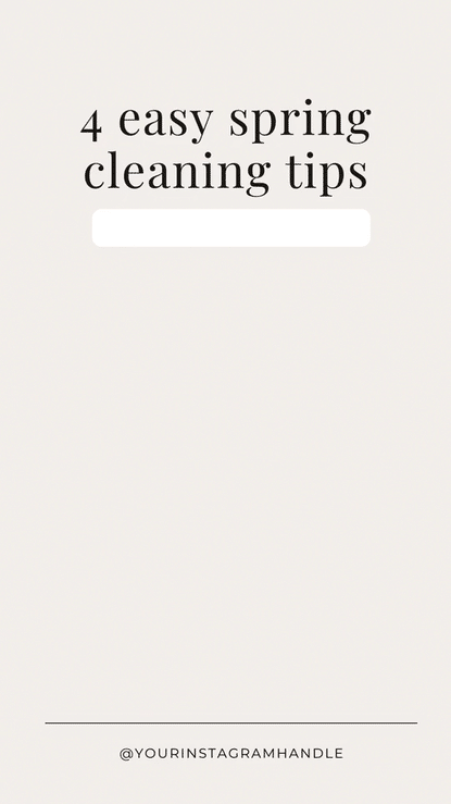 spring cleaning tips